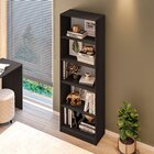 Estante Para Livros Multiuso 5 Nichos 175cmx52cm Montreal Yes