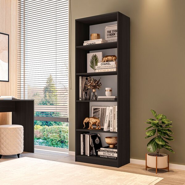 Estante Para Livros Multiuso 5 Nichos 175cmx52cm Montreal Yes