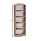 Estante Para Livros Multiuso 5 Nichos 175cmx52cm Montreal Yes
