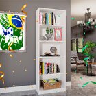Estante Para Livros Multiuso 5 Nichos 175cmx52cm Montreal Yes