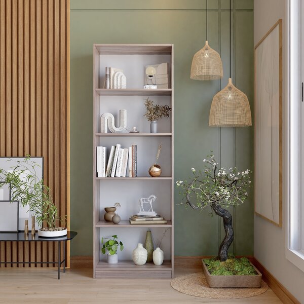 Estante Para Livros Multiuso 5 Nichos 175cmx52cm Montreal Yes