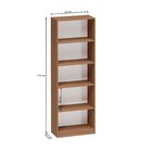 Estante Para Livros Multiuso 5 Nichos 175cmx52cm Montreal Yes