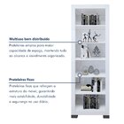 Estante Para Livros Multiuso 5 Prateleiras Flex 100% Mdp Bran