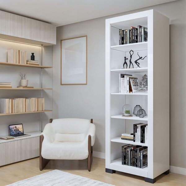 Estante Para Livros Multiuso 5 Prateleiras Flex 100% Mdp Bran