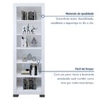 Estante Para Livros Multiuso 5 Prateleiras Flex 100% Mdp Bran