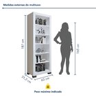 Estante Para Livros Multiuso 5 Prateleiras Flex 100% Mdp Bran