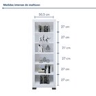 Estante Para Livros Multiuso 5 Prateleiras Flex 100% Mdp Bran