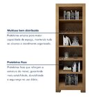 Estante Para Livros Multiuso 5 Prateleiras Flex  Cinamomo