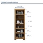 Estante Para Livros Multiuso 5 Prateleiras Flex  Cinamomo