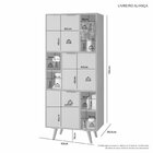 Estante Para Livros Multiuso 63x158x38,5cm Aliança Candian Ci