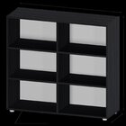 Estante Para Livros Multiuso 6 Nichos 81cmx90cm Geórgia Preto