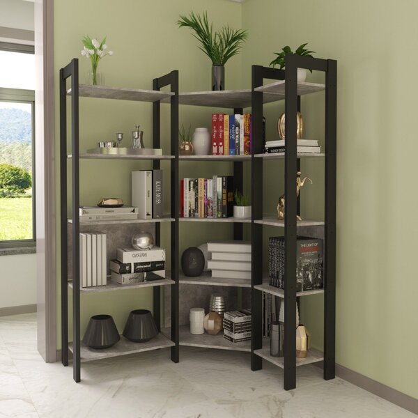 Estante Para Livros Multiuso De Canto 1,85x1,33m Haia Yescasa