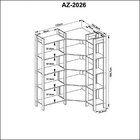 Estante Para Livros Multiuso De Canto 1,85x1,33m Haia Yescasa