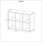 Estante Para Livros Multiuso E1719 Amendoa