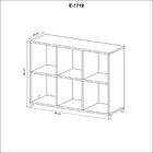Estante Para Livros Multiuso E1719 Amendoa