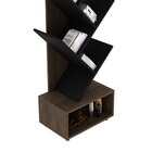 Estante Para Livros Multiuso E1726 Rústico/preto