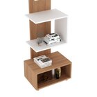 Estante Para Livros Multiuso E1727 Tecno Amêndoa/branco