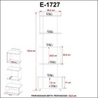 Estante Para Livros Multiuso E1727 Tecno Rústico/preto