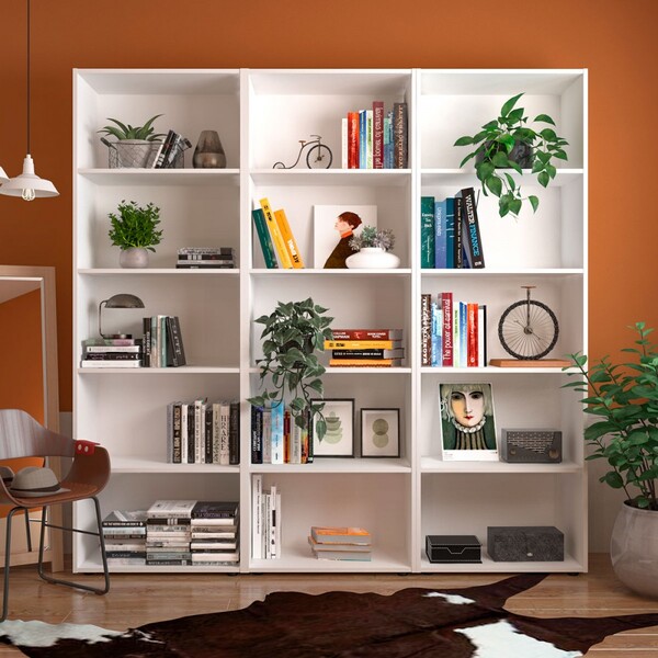 Estante Para Livros Multy 12 Prateleiras Branco - Panorama Mó