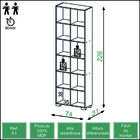 Estante Para Livros Off White A1 Dalla Costa