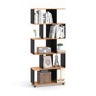 Estante Para Livros Para Sala Com Nichos Preto Nature Innovare