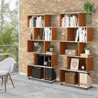 Estante Para Livros Para Sala Escritório  Conjunto Freijó Off