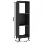 Estante para Livros Preto 610005 - Vedere