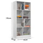 Estante Para Livros Rios Multiuso Organizador Com Divisórias