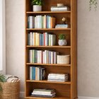 Estante Para Livros Rústica 100% Madeira Maciça 5 Prateleiras