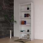 Estante Para Livros Simples Branca Gelo