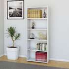 Estante Para Livros Simples Branca Gelo