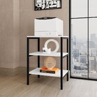 Estante Para Livros Slim 2 Prateleiras Preto/branco - Art Pan