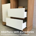 Estante Para Livros Space 1 Porta 2 Gavetas Olmo/branco - Art