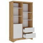 Estante Para Livros Space 1 Porta 2 Gavetas Olmo/branco - Art