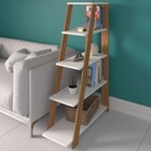 Estante Para Livros Star Freijó/branco - Artany Móveis