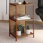 Estante Para Livros Steel Quadra Baixa 2 Prateleiras Vermont/