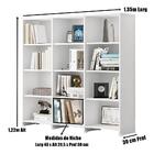 Estante Para Livros Trinidad Branco 09 Prateleiras 12 Nichos