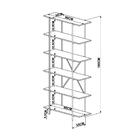 Estante Para Livros Tube 6 Prateleiras Vermont/cobre – Artesa