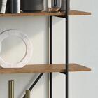 Estante Para Livros Tube 6 Prateleiras Vermont/preto – Artesa