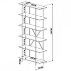 Estante Para Livros Tube 6 Prateleiras Vermont/preto – Artesa