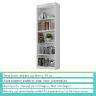Estante Para Livros Vancouver Branco - Hecol
