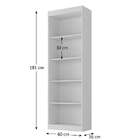 Estante Para Livros Vancouver Branco - Hecol