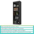 Estante Para Livros Vancouver Onix - Hecol