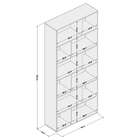 Estante Para Livros Xangai 10 Prateleiras Preto - Politorno