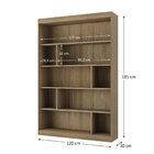 Estante Para Quarto Elowen Yescasa Nogal