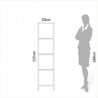 Estante Para Quarto Freijó Preto Pradel