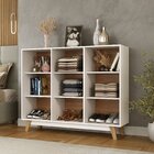 Estante Para Quarto Velora Espresso Móveis Branco/nogal