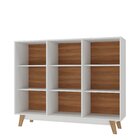 Estante Para Quarto Velora Espresso Móveis Branco/nogal