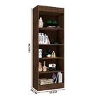 Estante Para Sala Castanho Sun Shop Jm