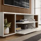 Estante Para Tv 2 Portas Alice Cedro Off White Perolizado